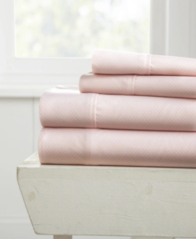 Shop Ienjoy Home The Boho & Beyond Premium Ultra Soft Pattern 3 Piece Bed Sheet Set By Home Collection In Pink Hearts