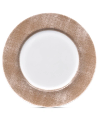 Shop Noritake Hammock Round Platter In Khaki