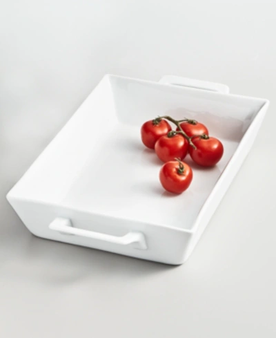Shop The Cellar Whiteware 14" X 10" Lasagna Baker, Created For Macy's