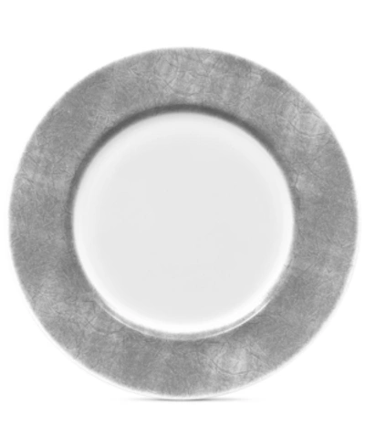 Shop Noritake Hammock Round Platter In Grey