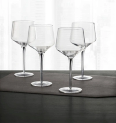 Shop Hotel Collection Set Of 4 Black-cased Stem Wine Glasses, Created For Macy's
