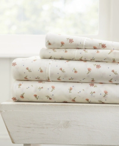 Ienjoy Home The Farmhouse Chic Premium Ultra Soft Pattern 3 Piece Sheet Set By Home Collection - Twin Bedding In Pink Floral