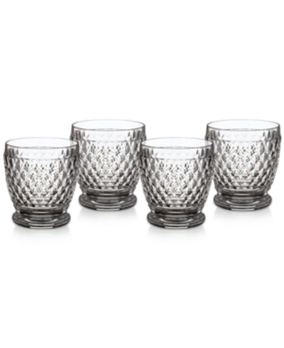 Shop Villeroy & Boch Boston Double Old Fashioned Glasses, Set Of 4 In Clear