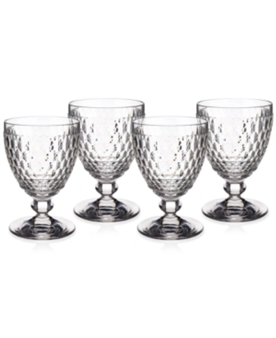 Villeroy & Boch Set Of 4 Boston Water Goblets In Clear