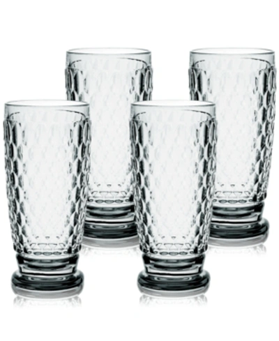 Shop Villeroy & Boch Boston Highball Glasses, Set Of 4 In Smoke Gray