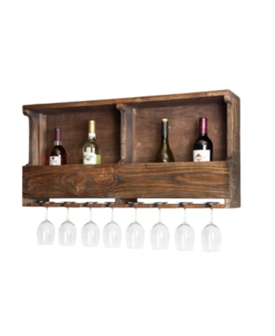 Shop Alaterre Furniture Pomona - Reclaimed Wood Wine Rack In Brown