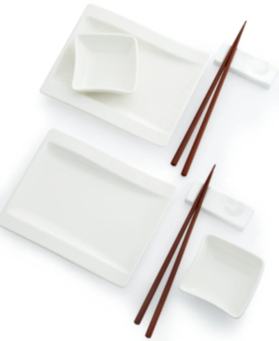 Shop Villeroy & Boch New Wave Sushi For Two Set In White