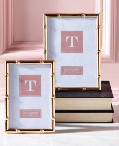 Shop Two's Company Gold Gallery Frames. Set Of 2