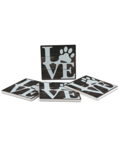 Shop Thirstystone Love Pets 4-pc. Coaster Set In Multi