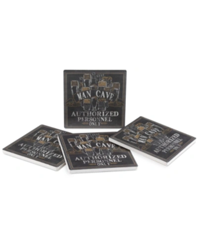 Shop Thirstystone Man Cave 4-pc. Coaster Set In Multi