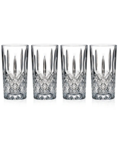 Shop Marquis By Waterford Markham Highball Glasses, Set Of 4 In No Color