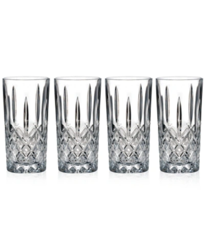 Marquis By Waterford Markham Highball Glasses, Set Of 4 In No Color