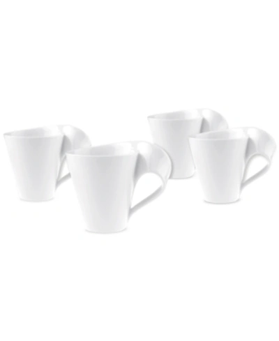 Villeroy & Boch New Wave Mugs, Set Of 4 In White
