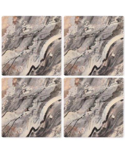 Thirstystone Minerals 4-pc. Occasions Coaster Set In White