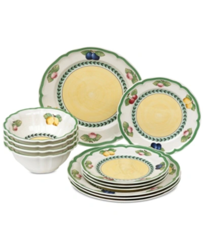 Villeroy & Boch French Garden 12 Pc. Dinnerware Set, Service For 4, Exclusively At Macy's In Fleurence