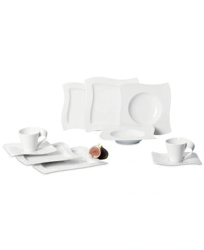 Villeroy & Boch New Wave 30 Pc. Dinnerware Set, Service For 6 In White