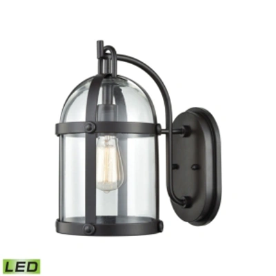 Elk Lighting Hunley 1 Outdoor Sconce Oil Rubbed Bronze In Bronze