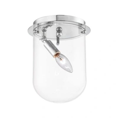 Elk Lighting Lightway 1 Light Flush In Polished Chrome In Chrome