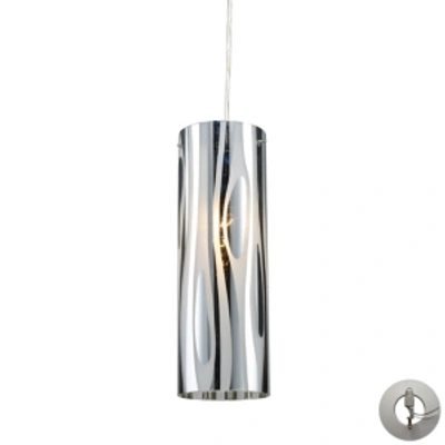 Elk Lighting Chromia 1 Light Pendant In Polished Chrome In Chrome