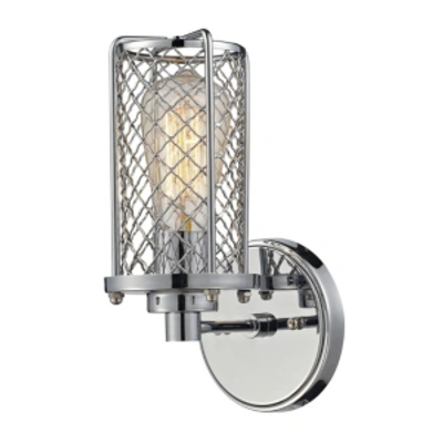 Elk Lighting Brisbane Collection 1 Light Sconce In Polished Chrome In Chrome