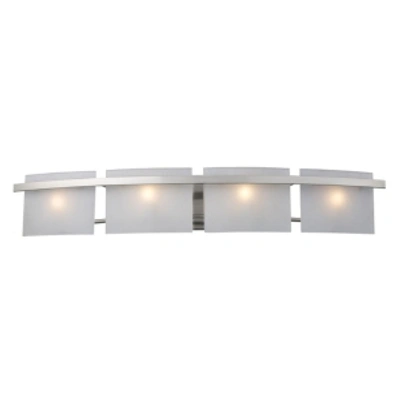 Shop Elk Lighting Briston 4-light Wb In Satin Nickel In Silver