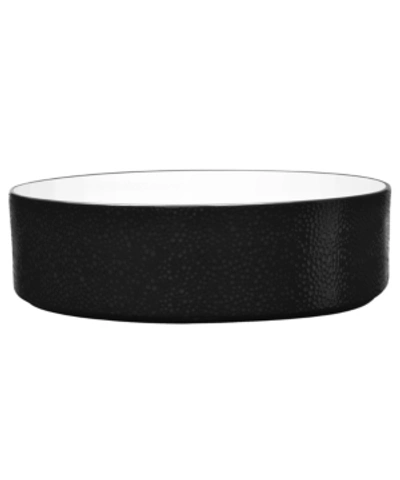 Shop Noritake Colortex Stone Serving Bowl In Black
