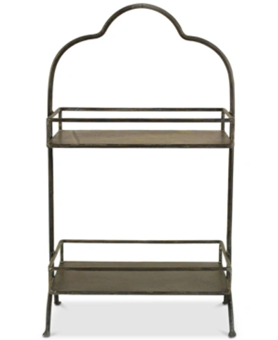 Shop 3r Studio Metal 2-tier Tray In Gray