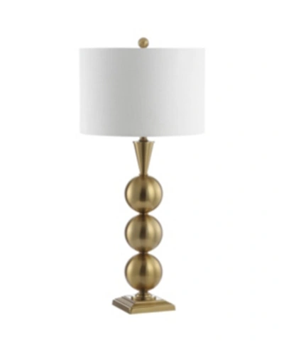 Shop Jonathan Y Mackenzie Metal Led Table Lamp In Gold