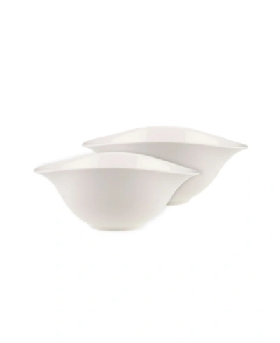 Shop Villeroy & Boch Vapiano Set/2 Salad Bowl In White