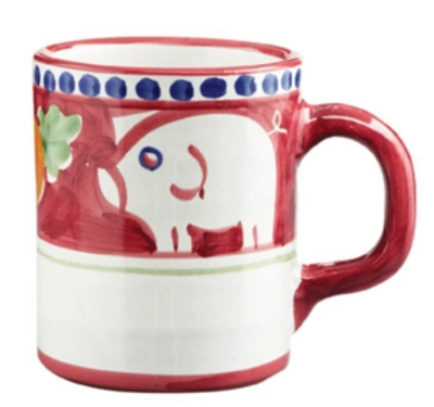 Shop Vietri Campagna Mug In Red