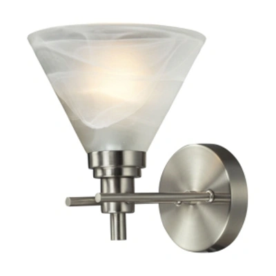 Elk Lighting 1 Light Bath In Brushed Nickel In Silver