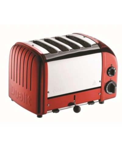 Shop Dualit 4 Slice Newgen Toaster In Apple Candy Red