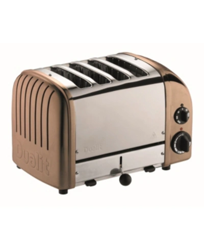 Shop Dualit 4 Slice Newgen Toaster In Copper