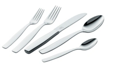 Shop J.a. Henckels Zwilling  Vela 18/10 Stainless Steel 5-piece Place Setting In Silver