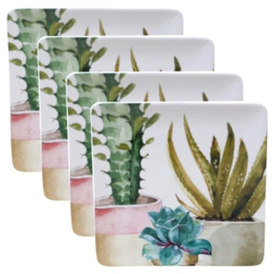 Certified International Cactus Verde 4-pc. Square Dinner Plate