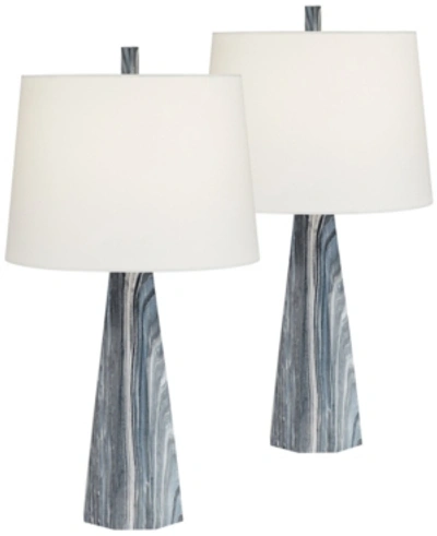 Shop Pacific Coast Poly Marble Look Table Lamps In Multicolor