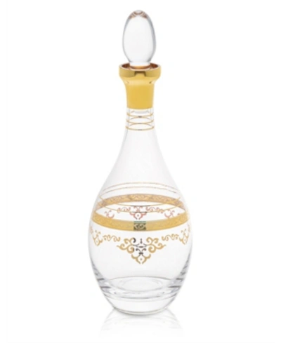 Shop Classic Touch Glass Wine Bottle With Rich Gold-tone Design