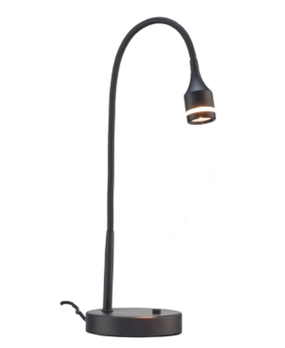 Shop Adesso Prospect Led Desk Lamp In Matte Black