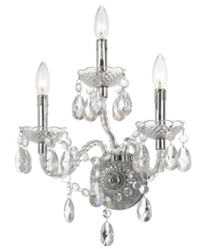 Shop Aflighting Af Lighting Naples 3-light Wall Sconce In Chrome