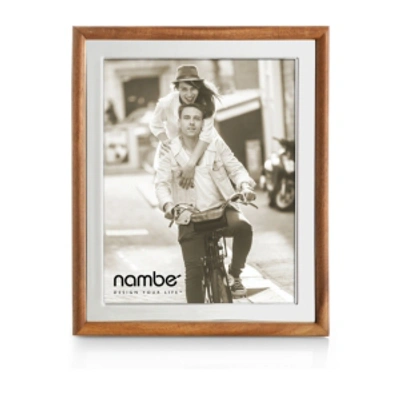 Shop Nambe Hayden Frame In Silver And Brown