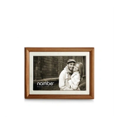Nambe Hayden Picture Frame, 4" X 6" In Silver And Brown