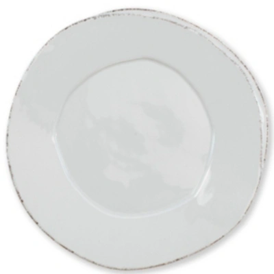 Shop Vietri Lastra Collection American Dinner Plate In Light Grey