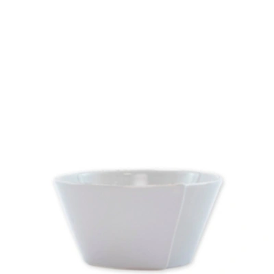 Shop Vietri Lastra White Collection Stacking Cereal Bowl In Light Grey