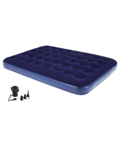 Shop Achim Second Avenue Collection Full Air Mattress With Electric Air Pump In Blue