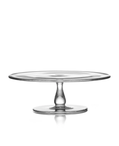 Shop Nambe Moderne Cake Plate 11" In Clear