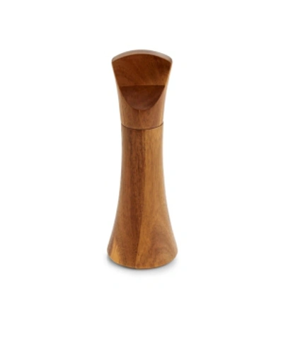 Shop Nambe Contour Pepper Mill Tall In Brown