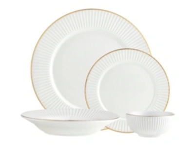 Shop Godinger Inventure Gold 16-pc Plain Dinnerware Set, Service For 4 In White