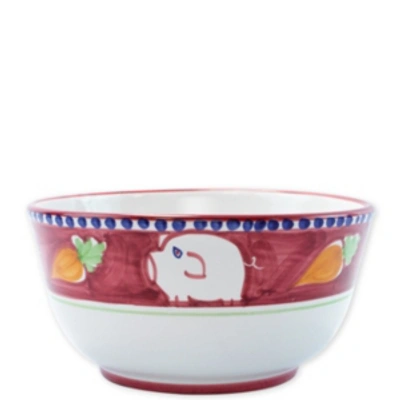 Shop Vietri Campagna Deep Serving Bowl In Red