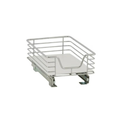 Household Essentials Design Trend 11.5" Standard Depth 1-tier Single Sliding Under Cabinet Shelf In Chrome