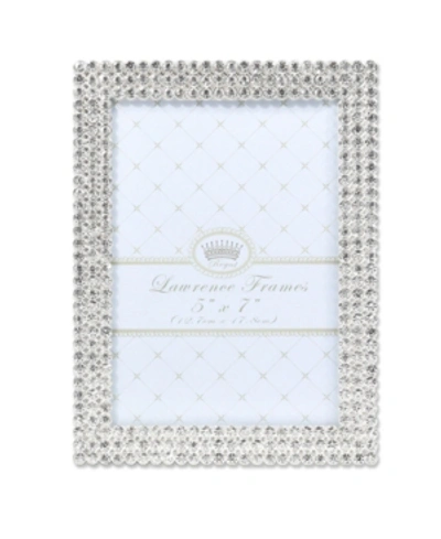 Lawrence Frames Juliet Silver Metal Frame With Crystals In Silver